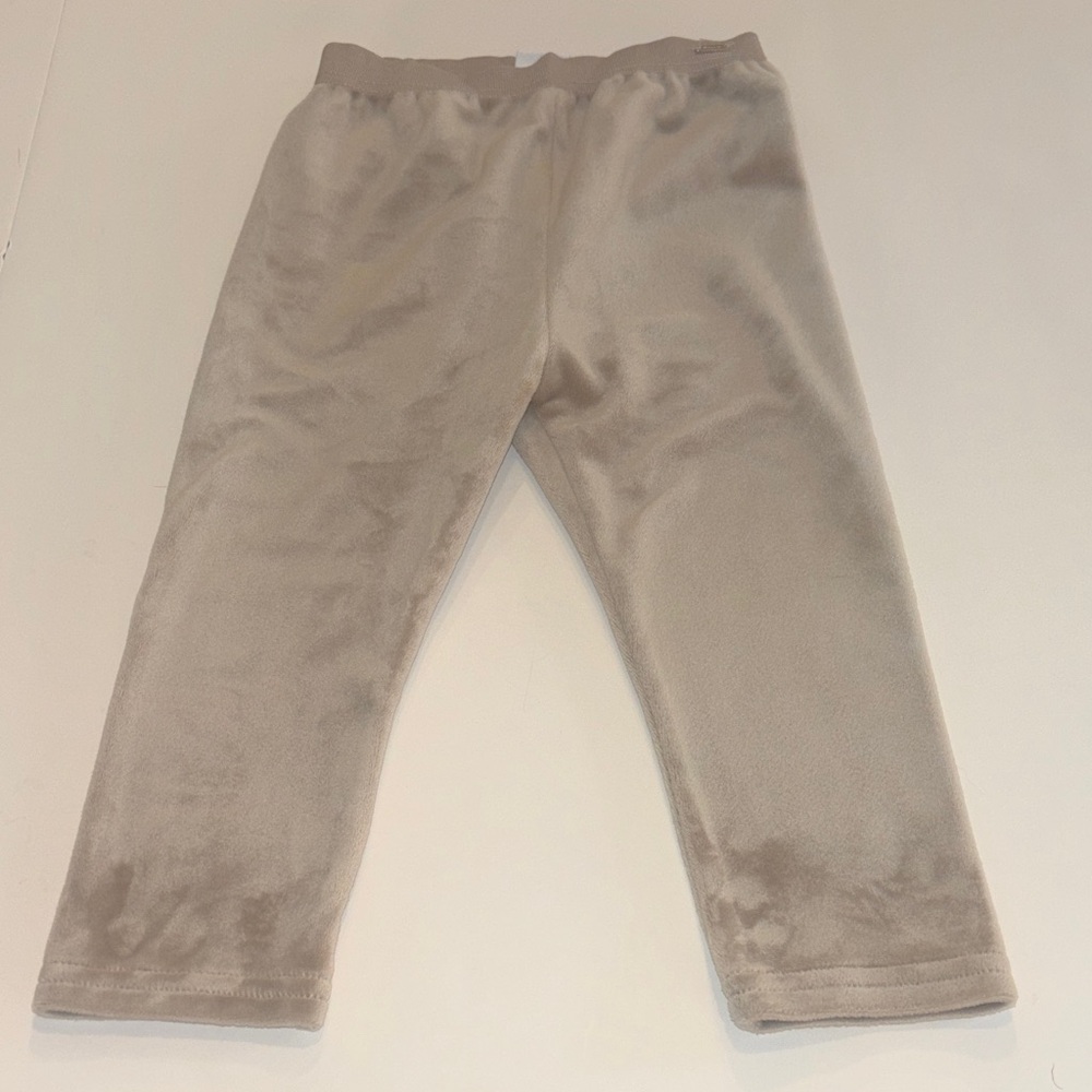 Mayoral Kids Soft Velvet tan Leggings